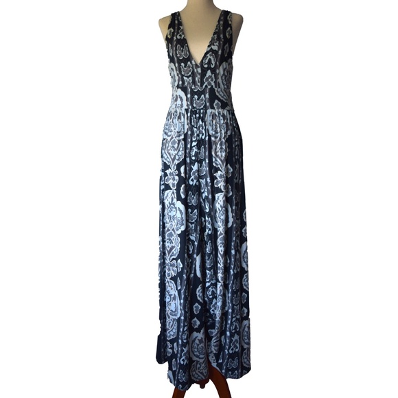 Free People Wide Leg Jersey Soft Jumpsuit - Size X-Small - Picture 3 of 7